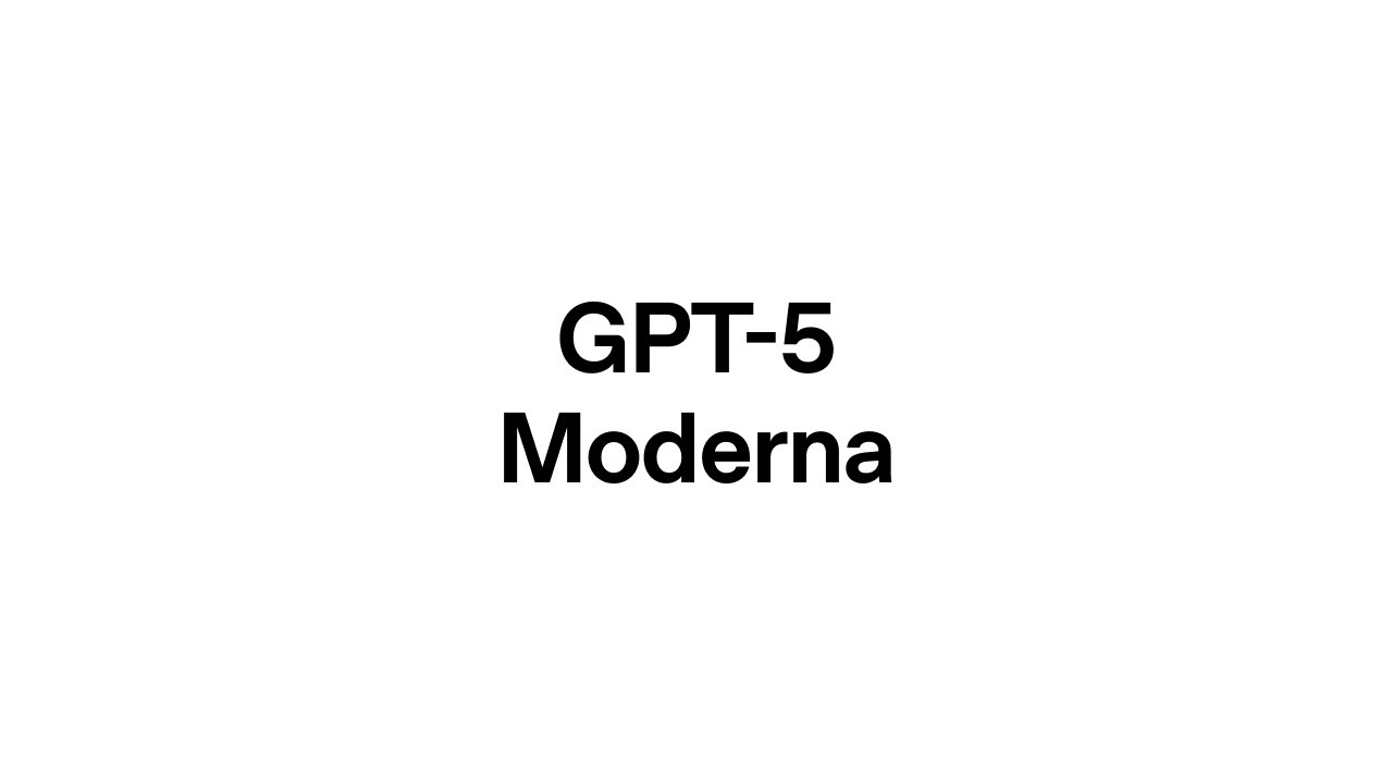 How GPT-5 Is Transforming Team Collaboration at Moderna