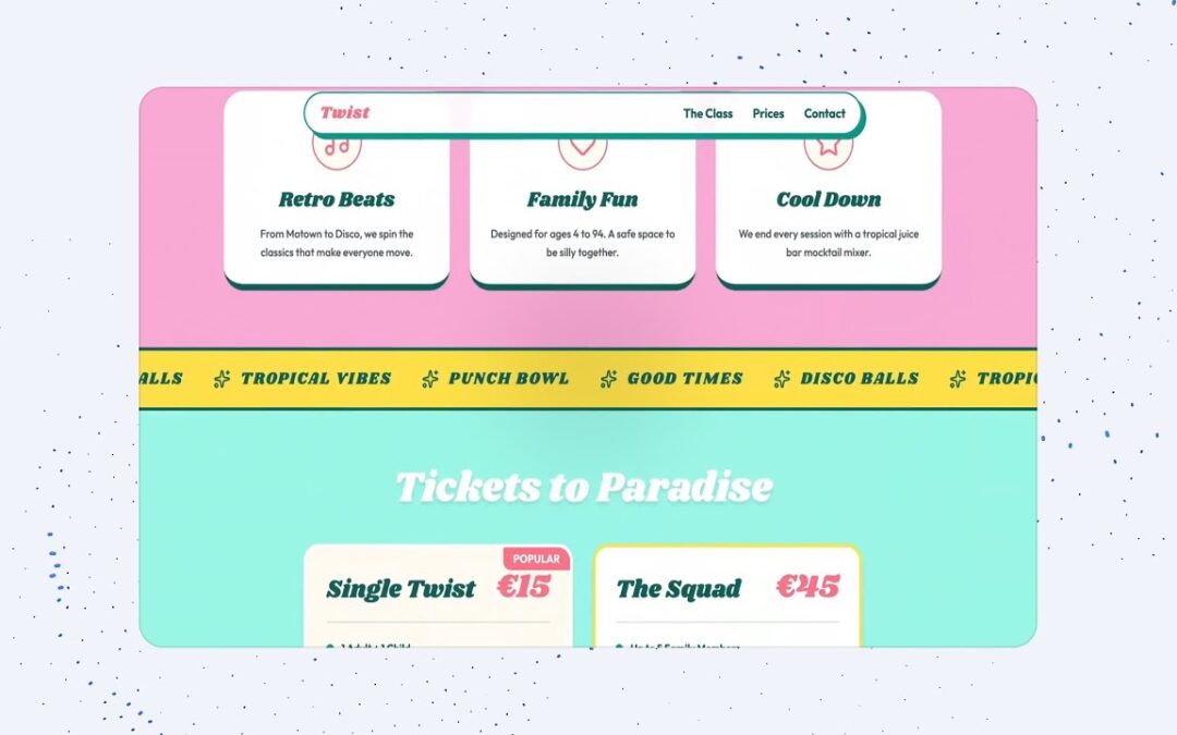Gemini 3 Instantly Designs Retro-Themed Event Website