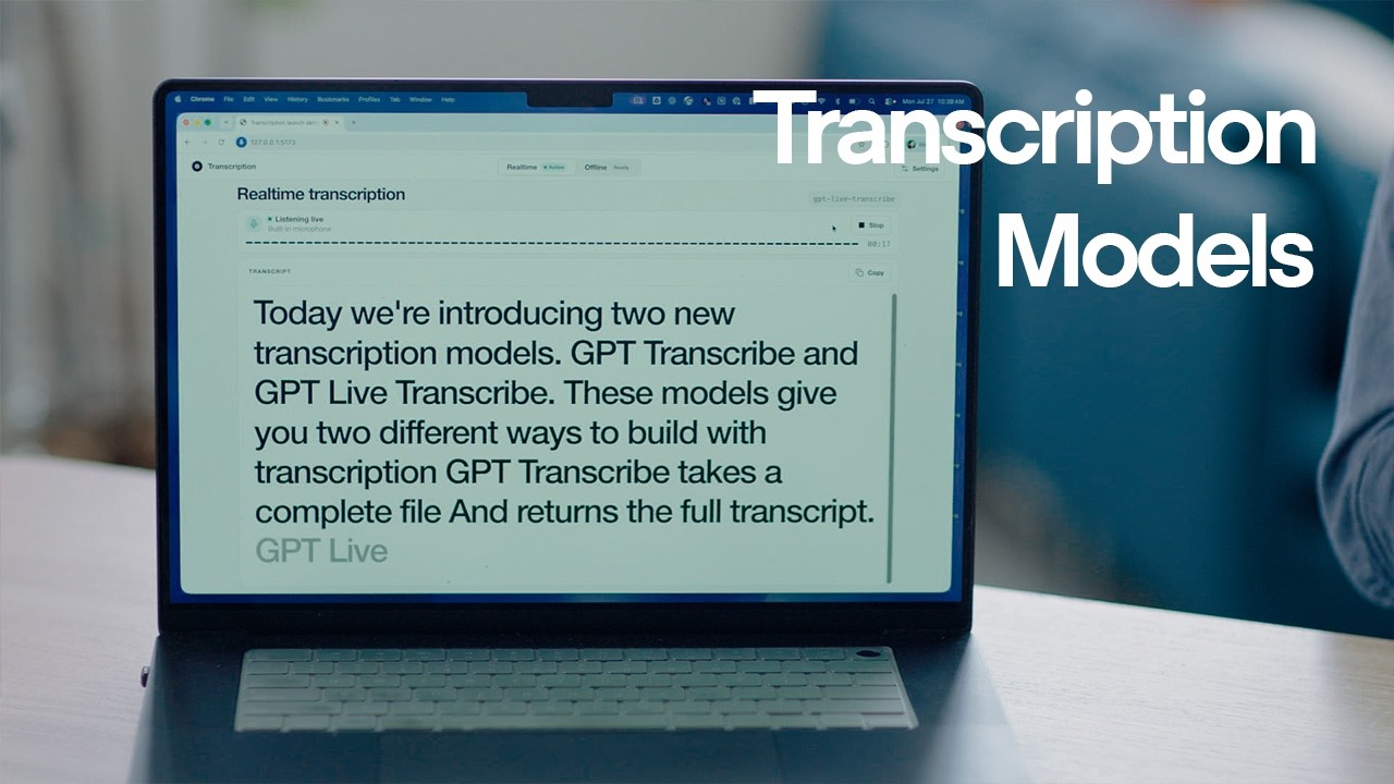 Introducing gpt-transcribe and gpt-live-transcribe